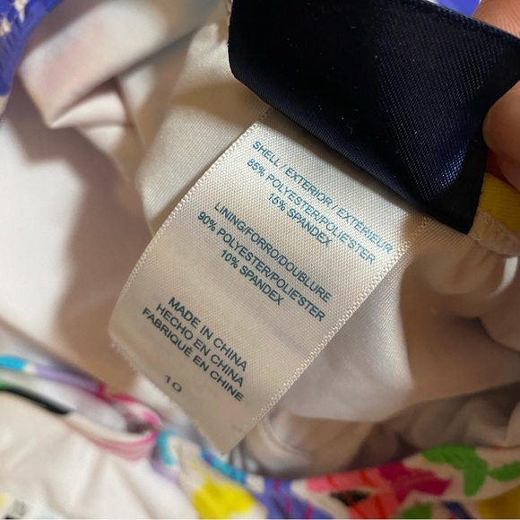 NWT Caribbean Joe Shirred One Piece Swim Tummy Control Adjustable Strap Bathing - Picture 7 of 8